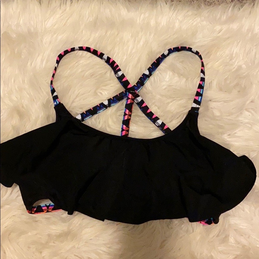 Victoria secret pink black bikini top size M